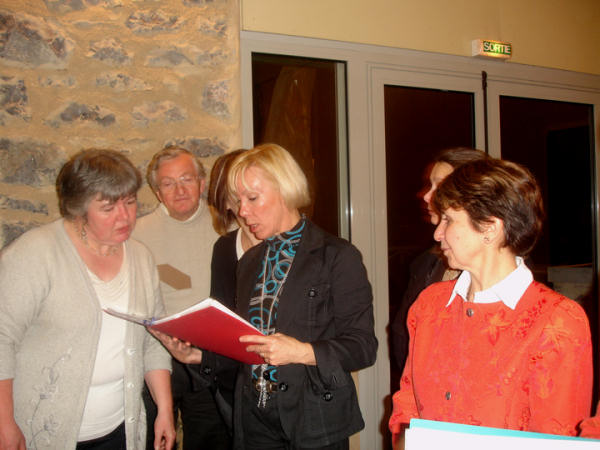 Patricia l'organisatrice en chef de cette soirée