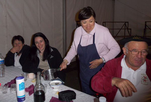 Le repas avec Marie Joe de l'association St Girons