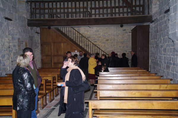 La fin du concert à l'église